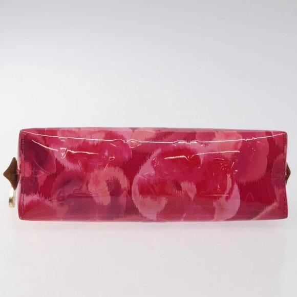 LOUIS VUITTON Vernis Ikat Flower Pochette Cosmetic Pink - Picture 8 of 15
